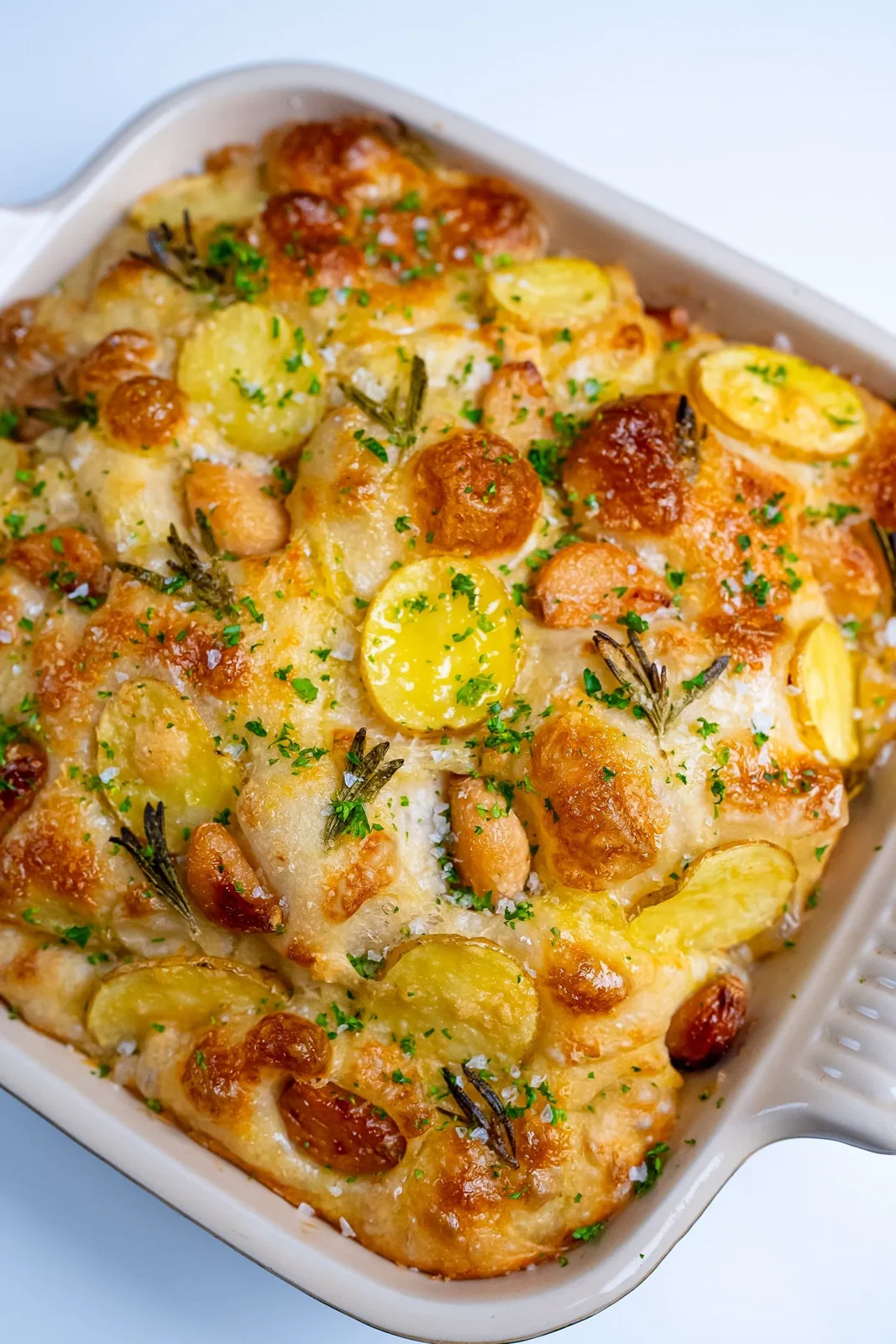 Potato, garlic and rosemary focaccia